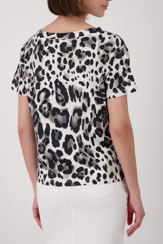 T-Shirt, coffee gemustert