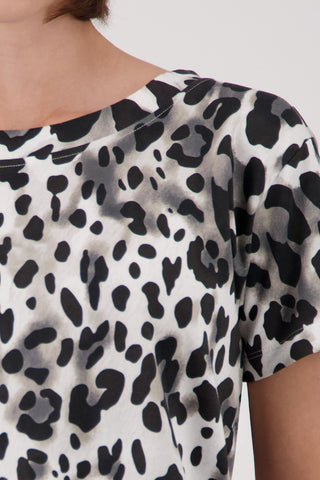 T-Shirt, coffee gemustert