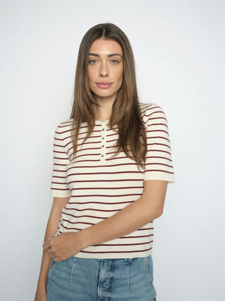 MMAliz Caliz Stripe SS Knit
