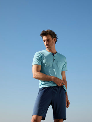 HERREN Pyjama kurz