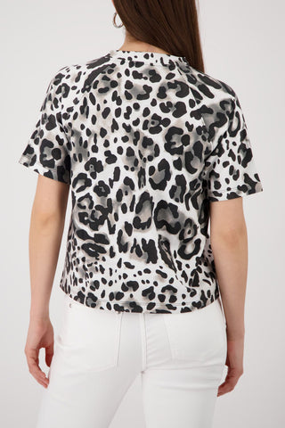 T-Shirt, coffee gemustert