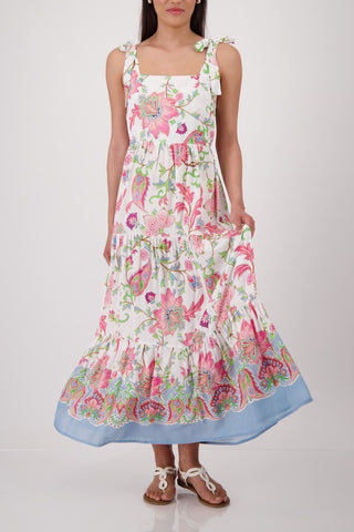 Kleid, champagne beige gemustert