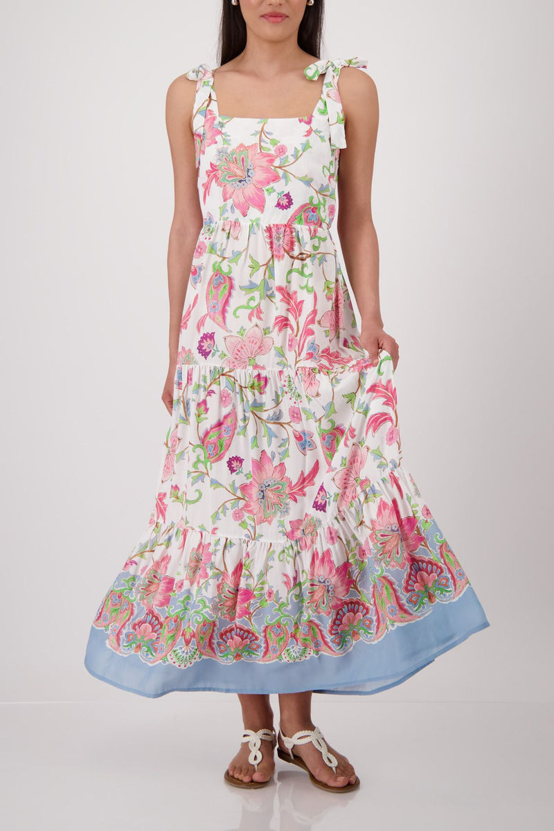 Kleid, champagne beige gemustert