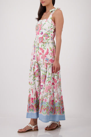 Kleid, champagne beige gemustert