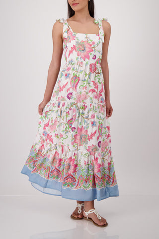Kleid, champagne beige gemustert