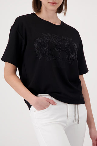 T-Shirt, schwarz