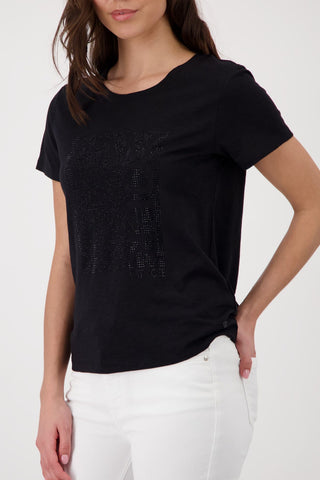 T-Shirt, schwarz