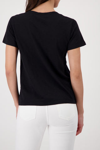 T-Shirt, schwarz
