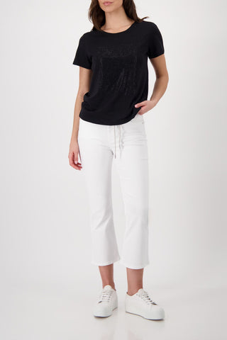 T-Shirt, schwarz