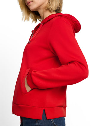 Hoodie Sweatjacke aus Scuba