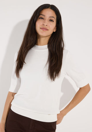 Turtleneck Pullover, off white