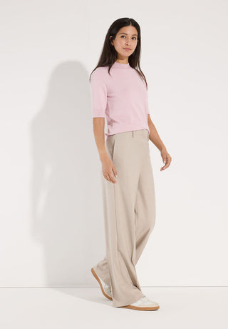 Turtleneck Pullover, milky rose