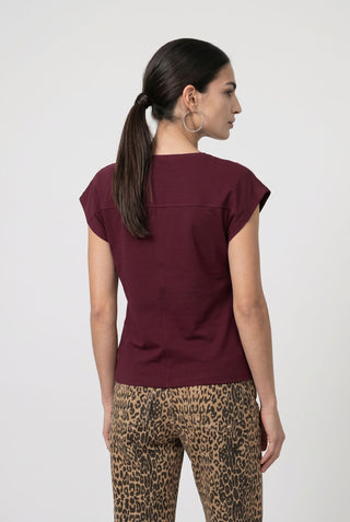 T-Shirt, dark bordeaux