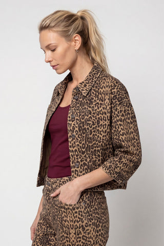 Jacke, brown sugar gemustert