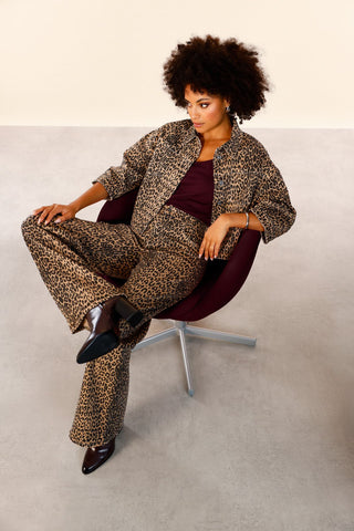 Jacke, brown sugar gemustert