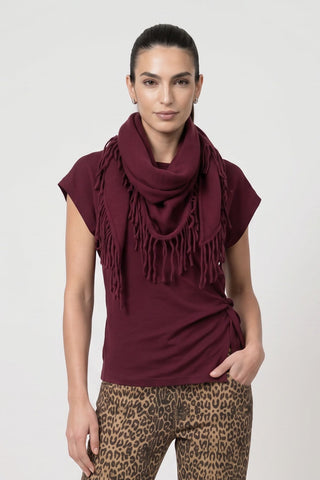 Schal, dark bordeaux