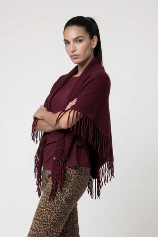Schal, dark bordeaux