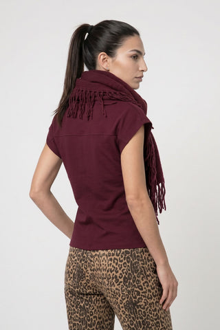 Schal, dark bordeaux