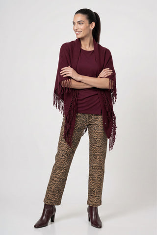Schal, dark bordeaux