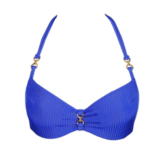 EMLY electric blue Vollschalen Bikini-Top