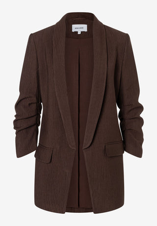 CV - PES Crinkle Blazer, espresso brown