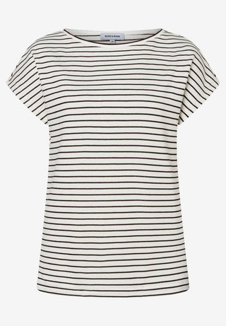 Streifenshirt mit Glanz