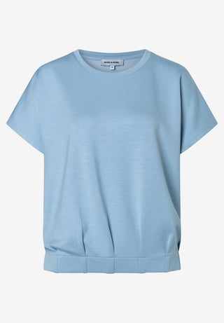 Shirt with Seam-Pleat-Detail, soft cloudblue