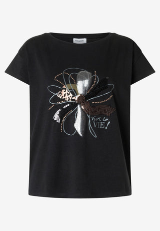 T-Shirt mit Pailletten