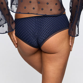 AVERO velvet blue Hotpants