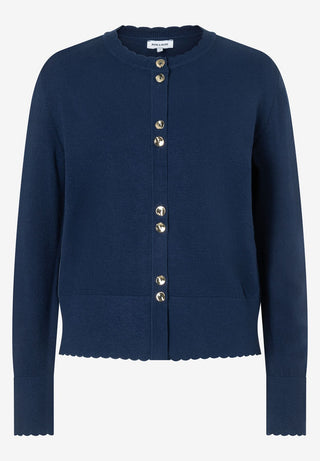 Fine Knit Cardigan, classic blue