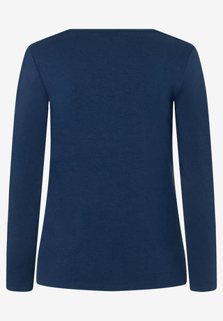 Longsleeve with Round Neck, classic blue