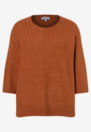Pullover with Structure, cinnamon