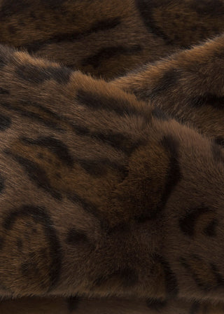 Loop aus Fake Fur mit Leo-Muster