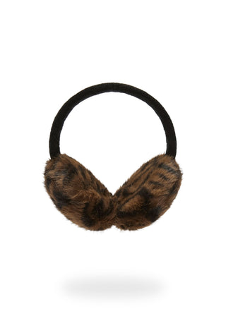 Ohrenschützer aus Fake Fur mit Leo-Muster (3er-Pack)