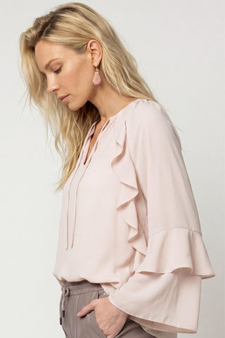 Bluse, rosewater