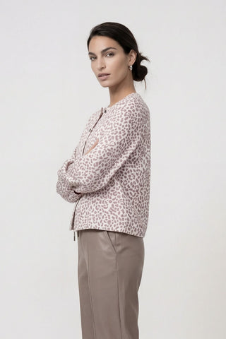 Jacke, taupe gemustert