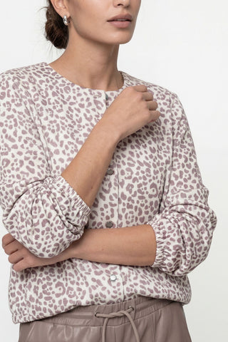Jacke, taupe gemustert