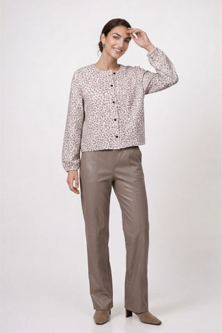 Jacke, taupe gemustert