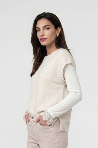 Pullunder, pearly