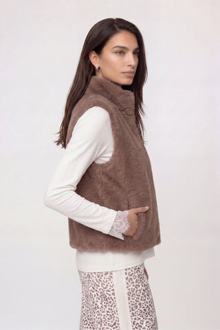 Weste, taupe