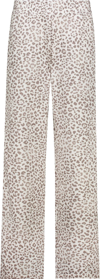 Hose, taupe gemustert