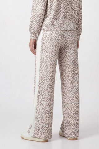 Hose, taupe gemustert