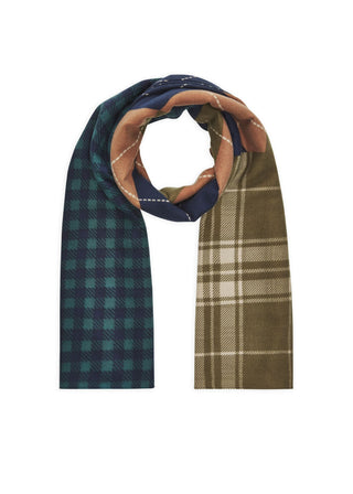 Weicher Schal mit Karo-Mix-Muster