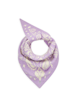Gestricktes Dreieckstuch mit Paisley-Muster
