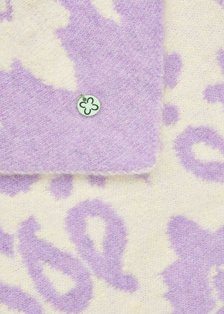 Gestricktes Dreieckstuch mit Paisley-Muster