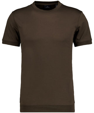 Pima T-Shirt Rundhals mit Bündchen