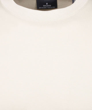 Pima T-Shirt Rundhals mit Bündchen