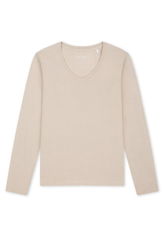 Shirt langarm V-Ausschnitt
