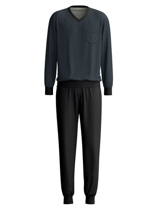 HERREN Pyjama mit Bündchen
