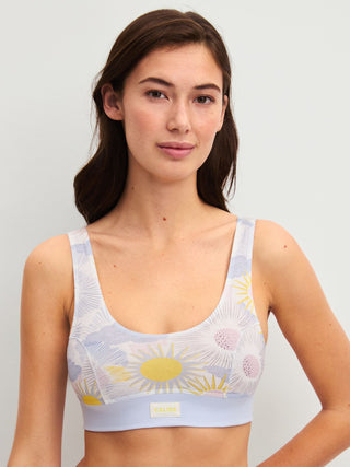 DAMEN Bustier, harmony blue print